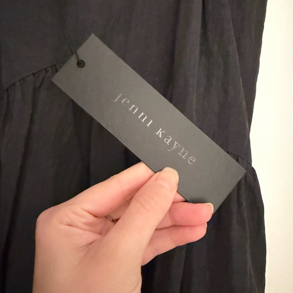 Jenni Kayne - Taffeta Peninsula Dress, charcoal small - Picture 4 of 8